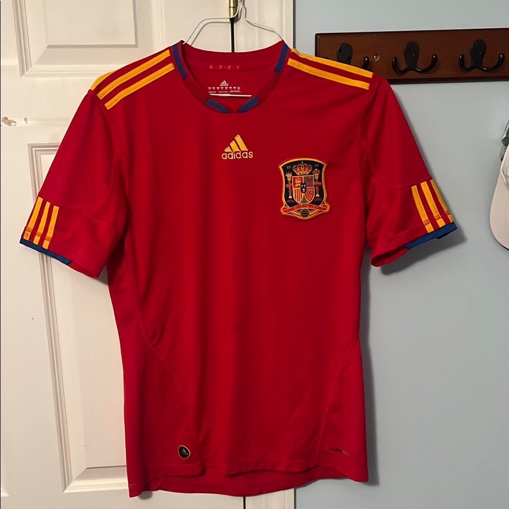 Adidas Red Spain Soccer Jersey Size M